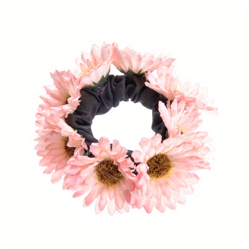 Boho Sunflower Hair Tie Elastic Hair Accessories