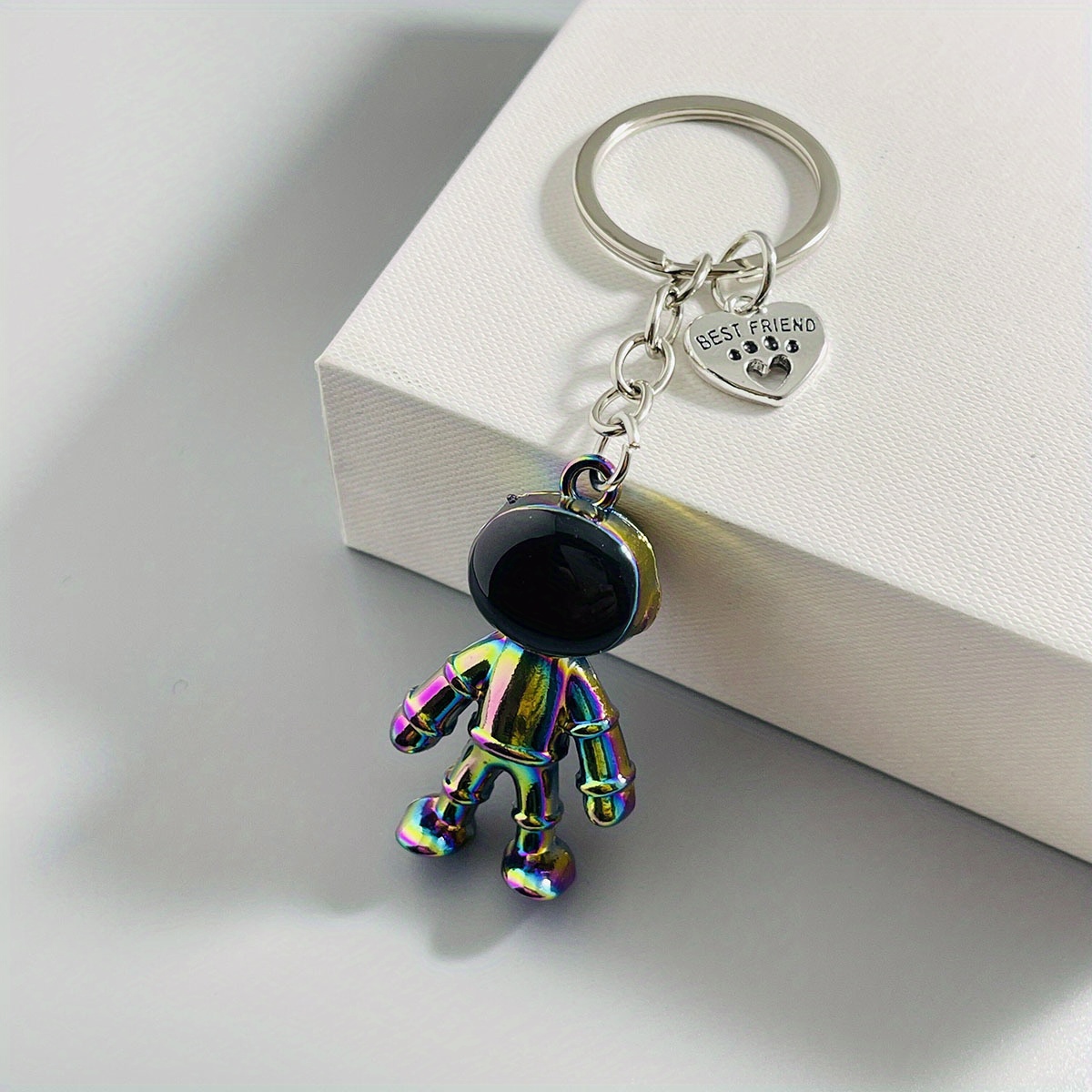 Astronaut Space Keychain Charm, Astronaut Key Chain, Liquid Keychain