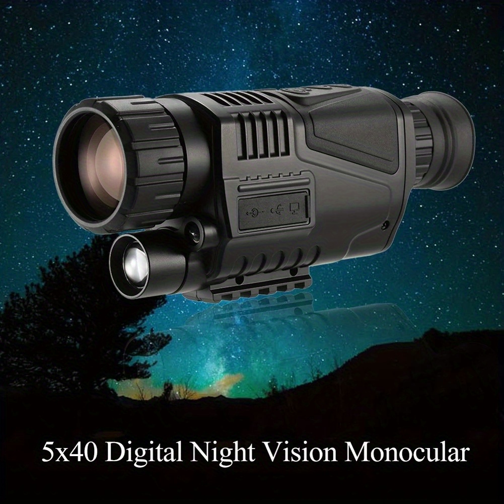 Monocular digital de visión nocturna HD NV-300, alcance para