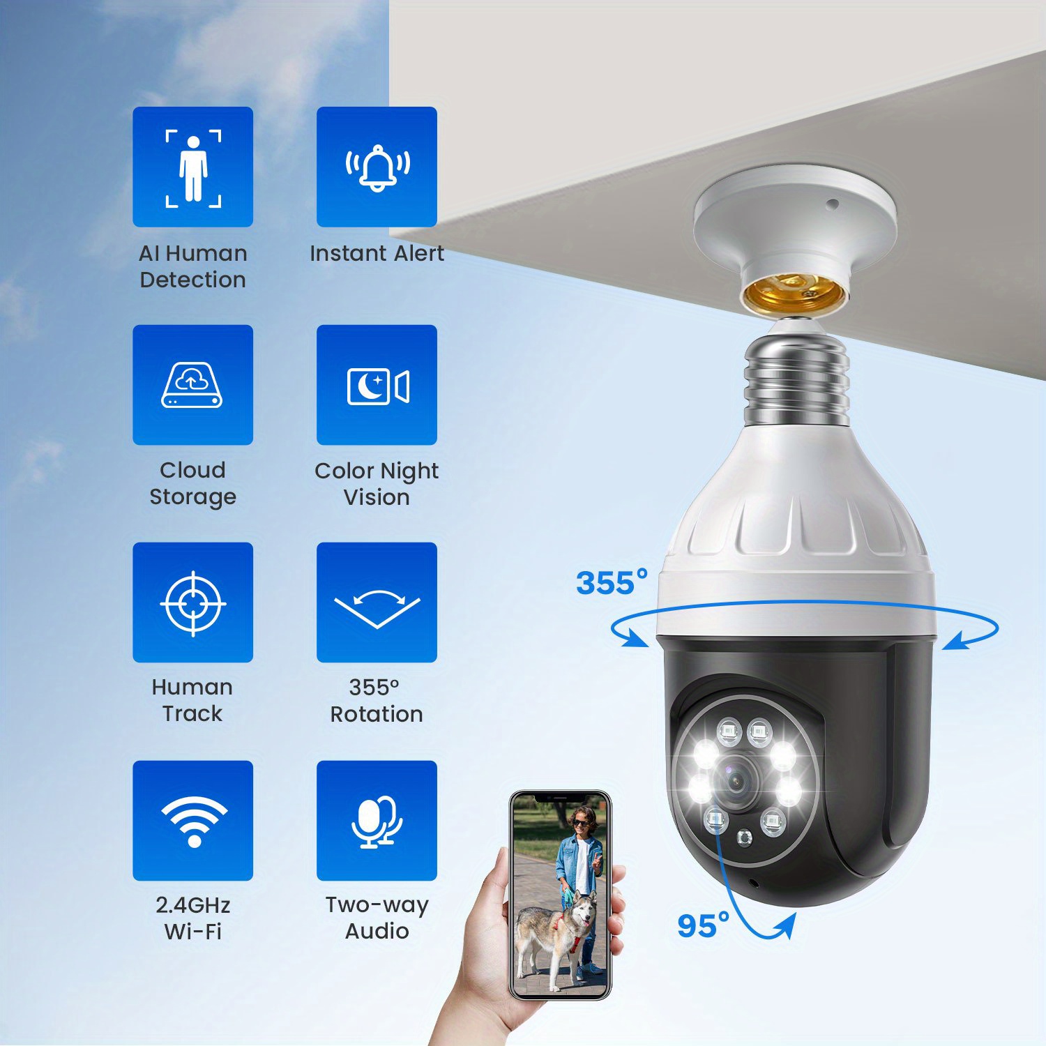 La versatilidad de las bombillas con cámara de vigilancia: Seguridad y  comodidad en un solo dispositivo 