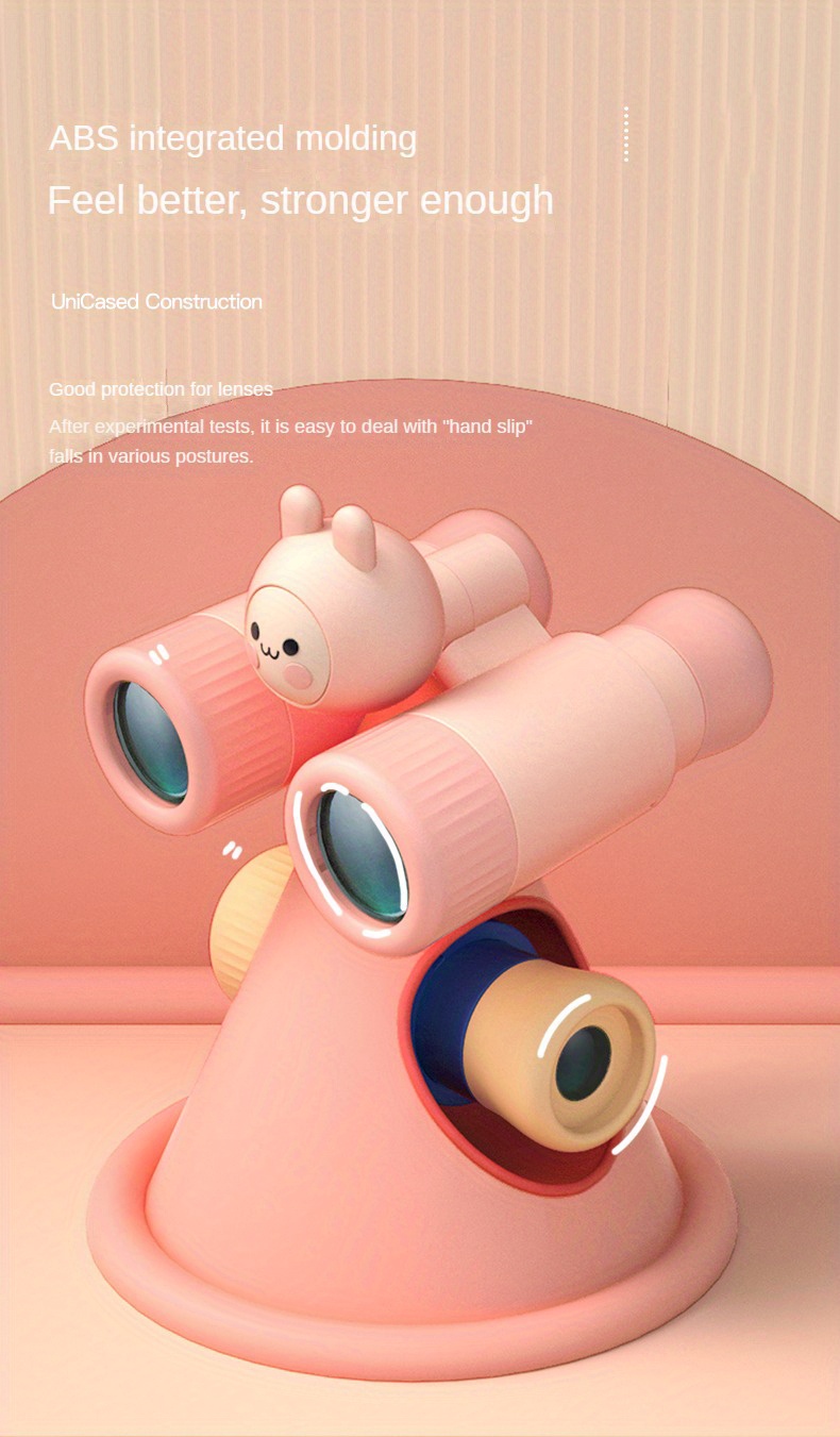 1pc childrens k13 telescope childrens outdoor telescope single and double tube detachable can be shared 10 times high definition lens clear toy pink blue optional details 6