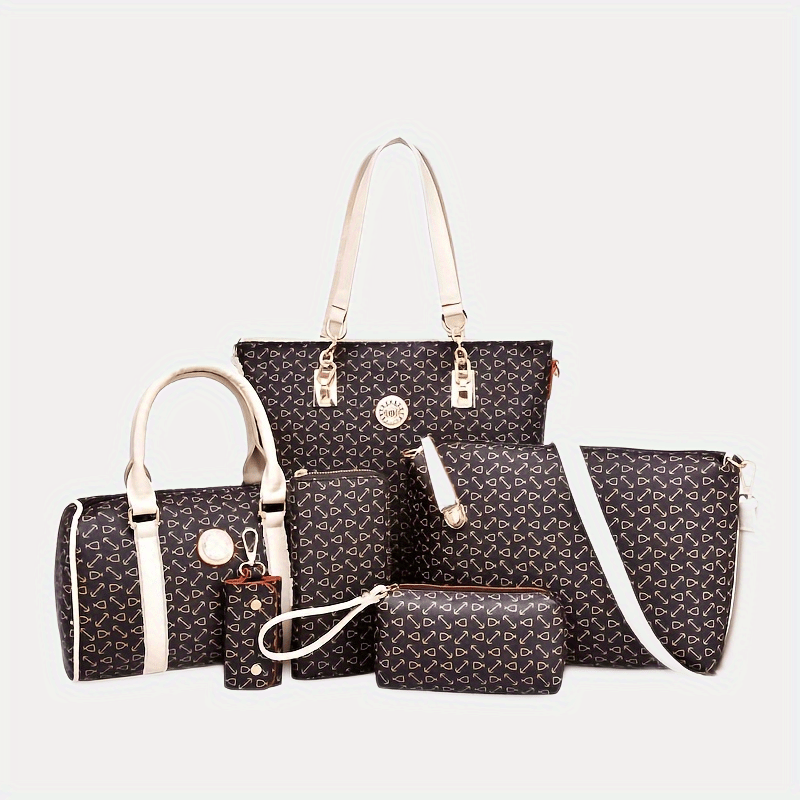 4Pcs Women Totes Bag Set Fashion Large Capacity Handbag Set Purses and  Handbags Causal Satchels Work Shopping