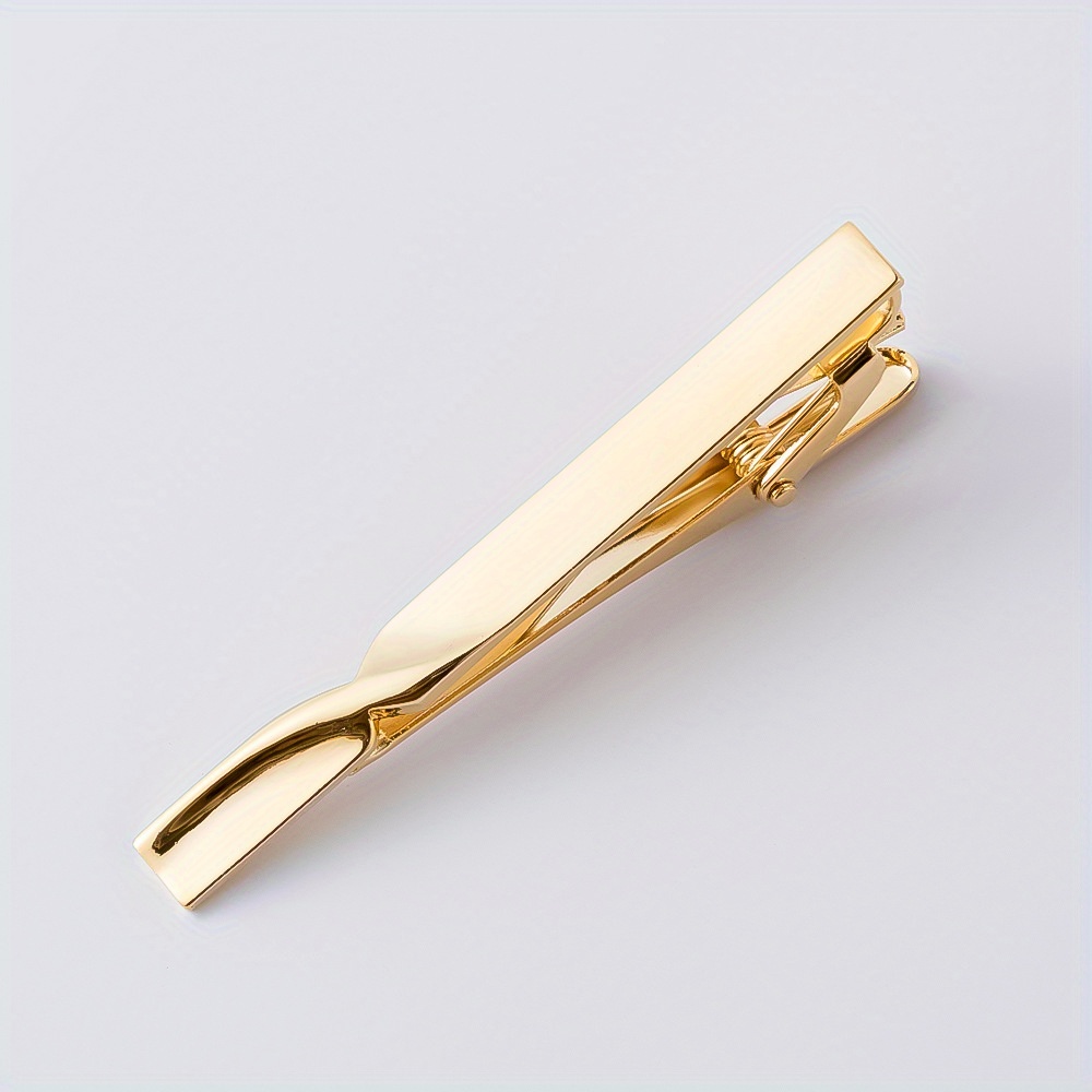 1pc High Quality Electroplated Three Color Mens Business Tie Clip