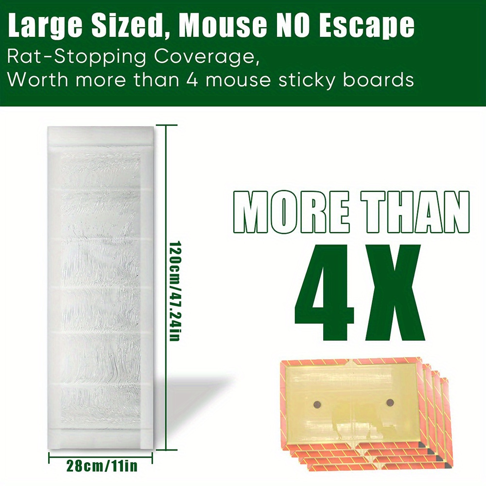 Sticky Mouse Traps Extra Large clear Mouse Glue Trap sticky - Temu