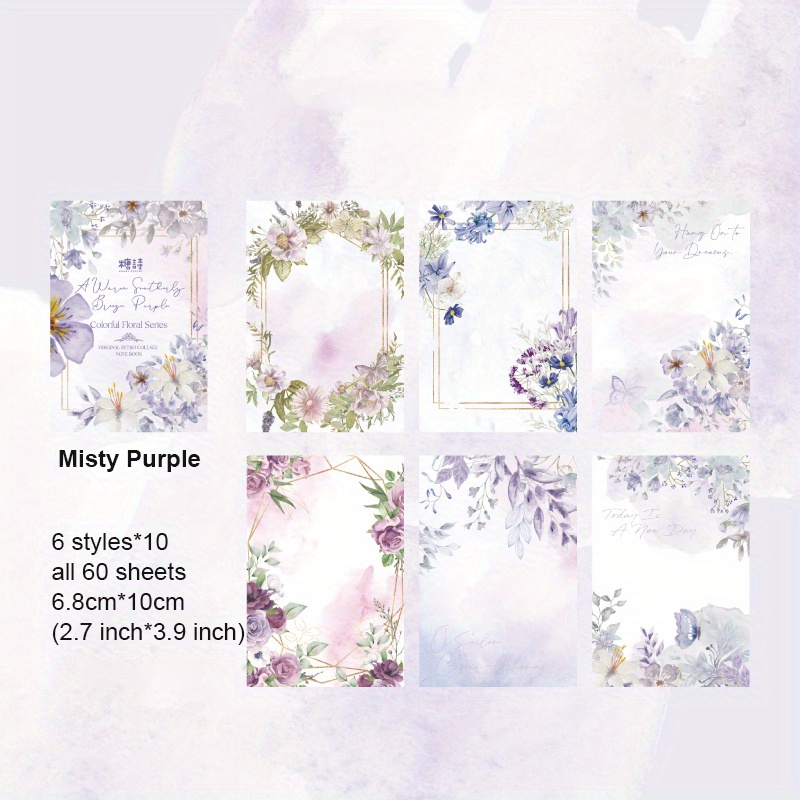 Vintage Floral Watercolor Scrapbook Paper Perfect Diy - Temu