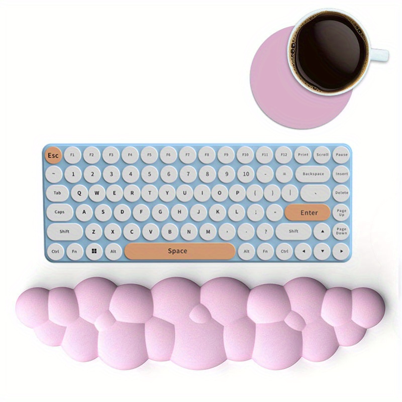 Pu Cute Cloud Wrist Support Pad pour Keyboard Mouse Painrelief