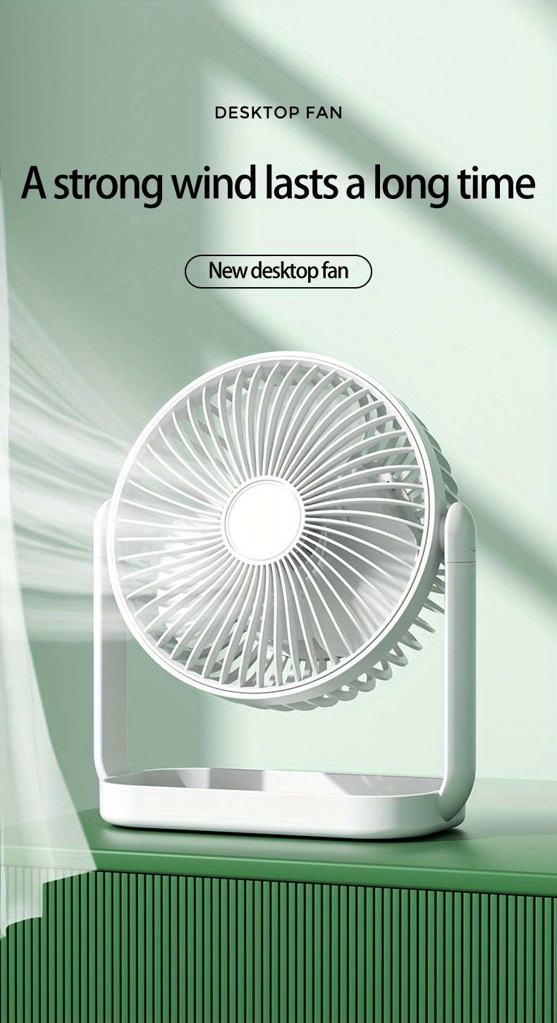 Ventilador USB de escritorio  Ventilador Blanco altura ajustable y  plegable Newo