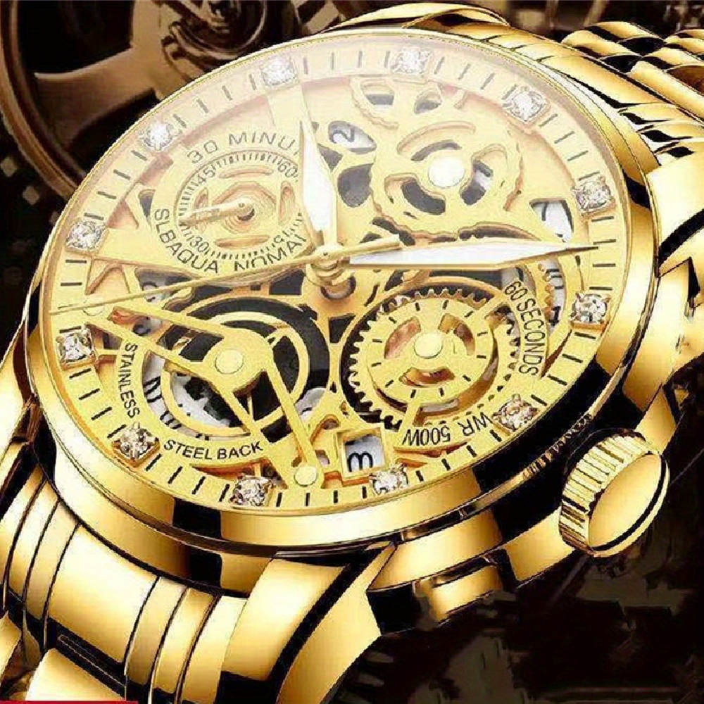 fashion authentic mens watches mens watches   watch hollow set watches classic fashion details 0