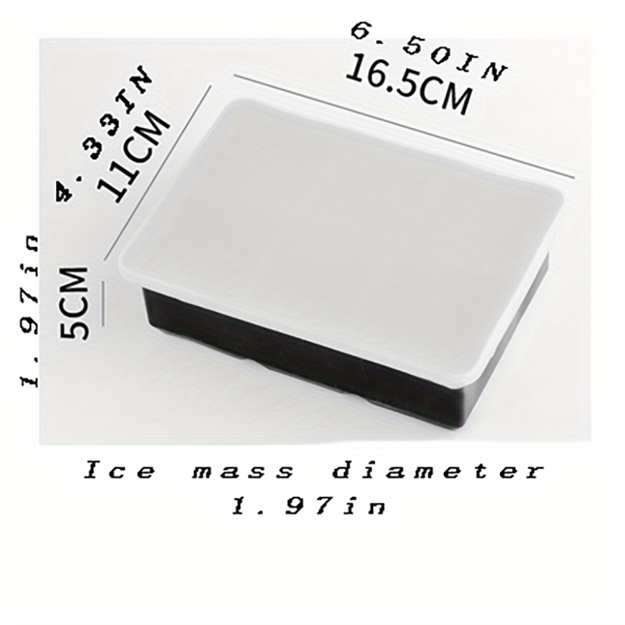 Ice Cube Mold Silicone Square Shape 5cm Large Size Ice Cube Tray