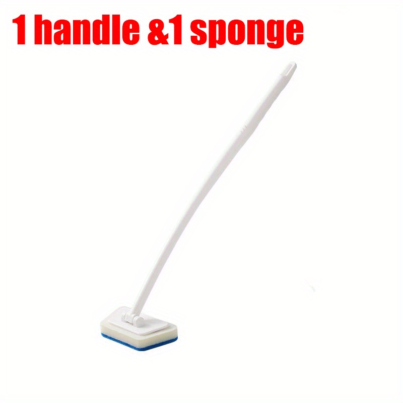EVEXPLO Sponge Glass Cleaning Brush Long Handle Household Kitchen Cleaning  Accessories