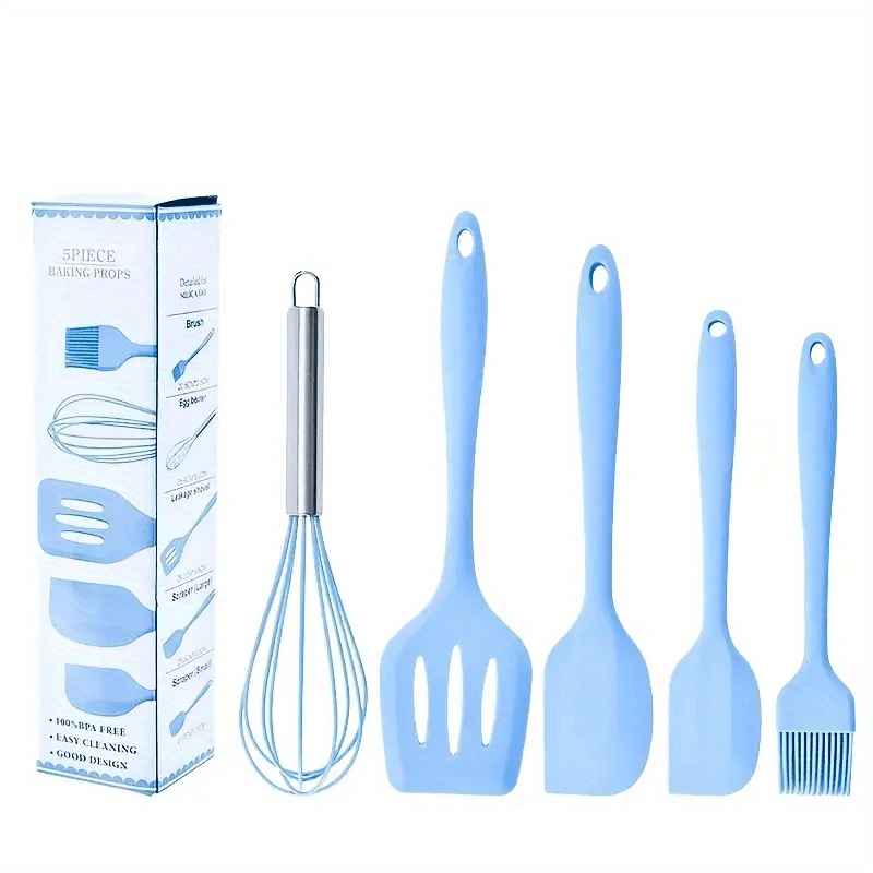 Heat Resistant Silicone Kitchen Utensils Set - Dishwasher Safe Spatula And  Cookware Set For Easy Cleaning And Safe Cooking - Temu Netherlands
