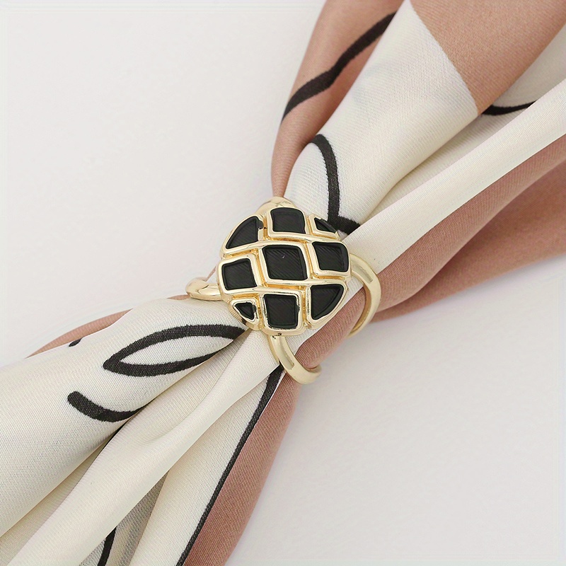 Cross Scarf Ring Hollow Out Metal Scarf Clip Shawl Buckle - Temu