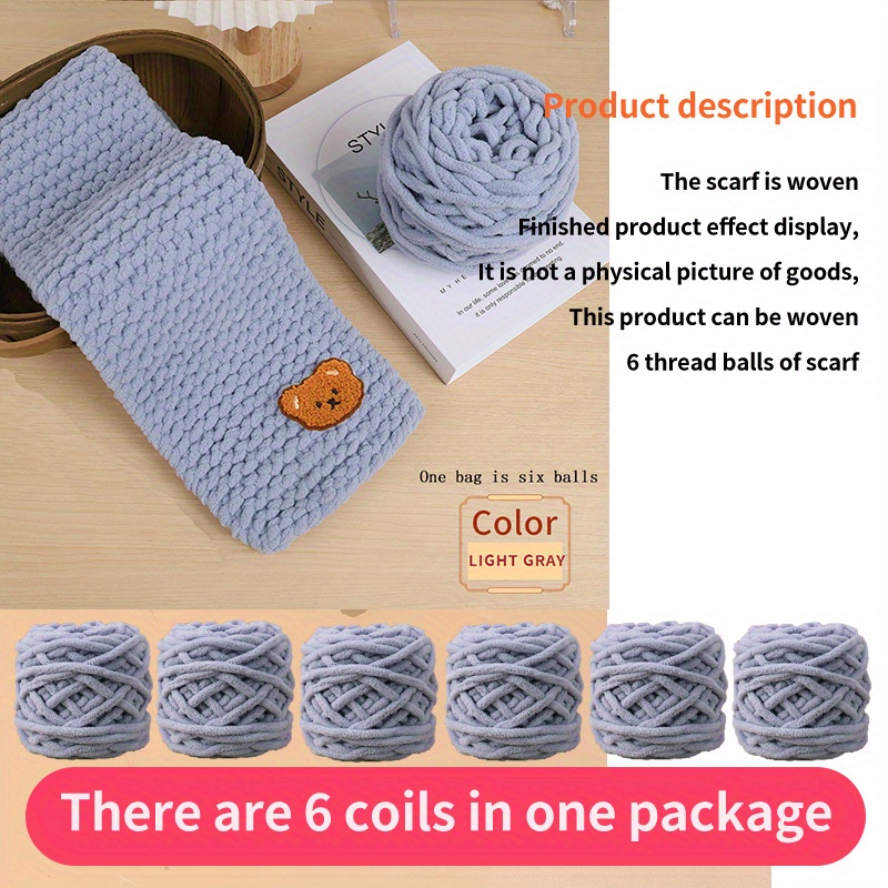 Chunky Yarn For Knitting Wool Ball Wool Soft Diy Plush Knitting