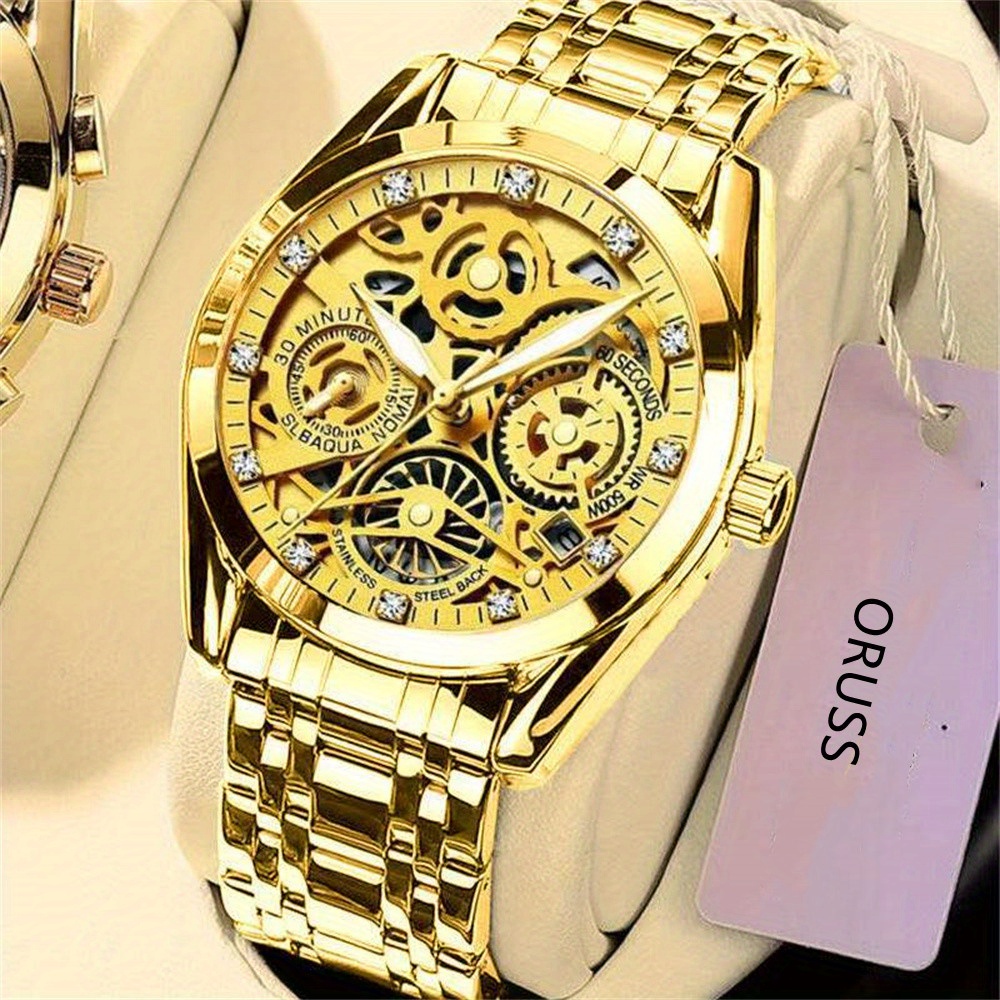 fashion authentic mens watches mens watches   watch hollow set watches classic fashion details 3