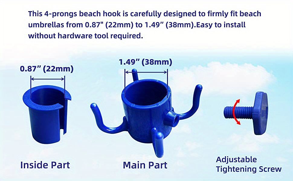 Summer Beach Umbrella Sand Anchor Heavy Duty Outdoor - Temu
