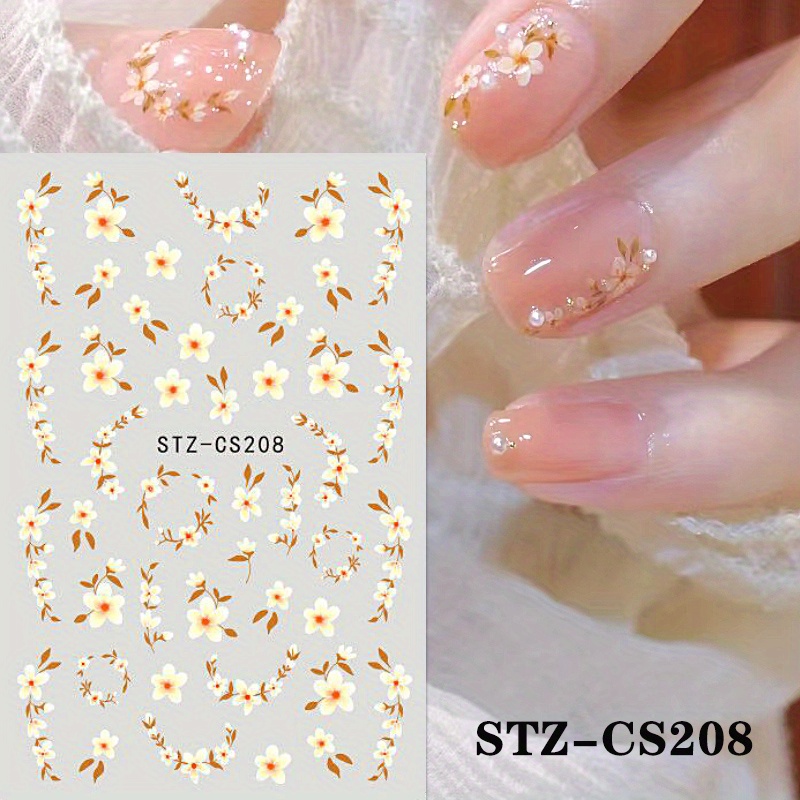 3d Rose/ Flower Nail Charms/ Nail Gem Nail Sticker/ Rhinestone Nail/ 5D  Nail/ Self Adhesive 