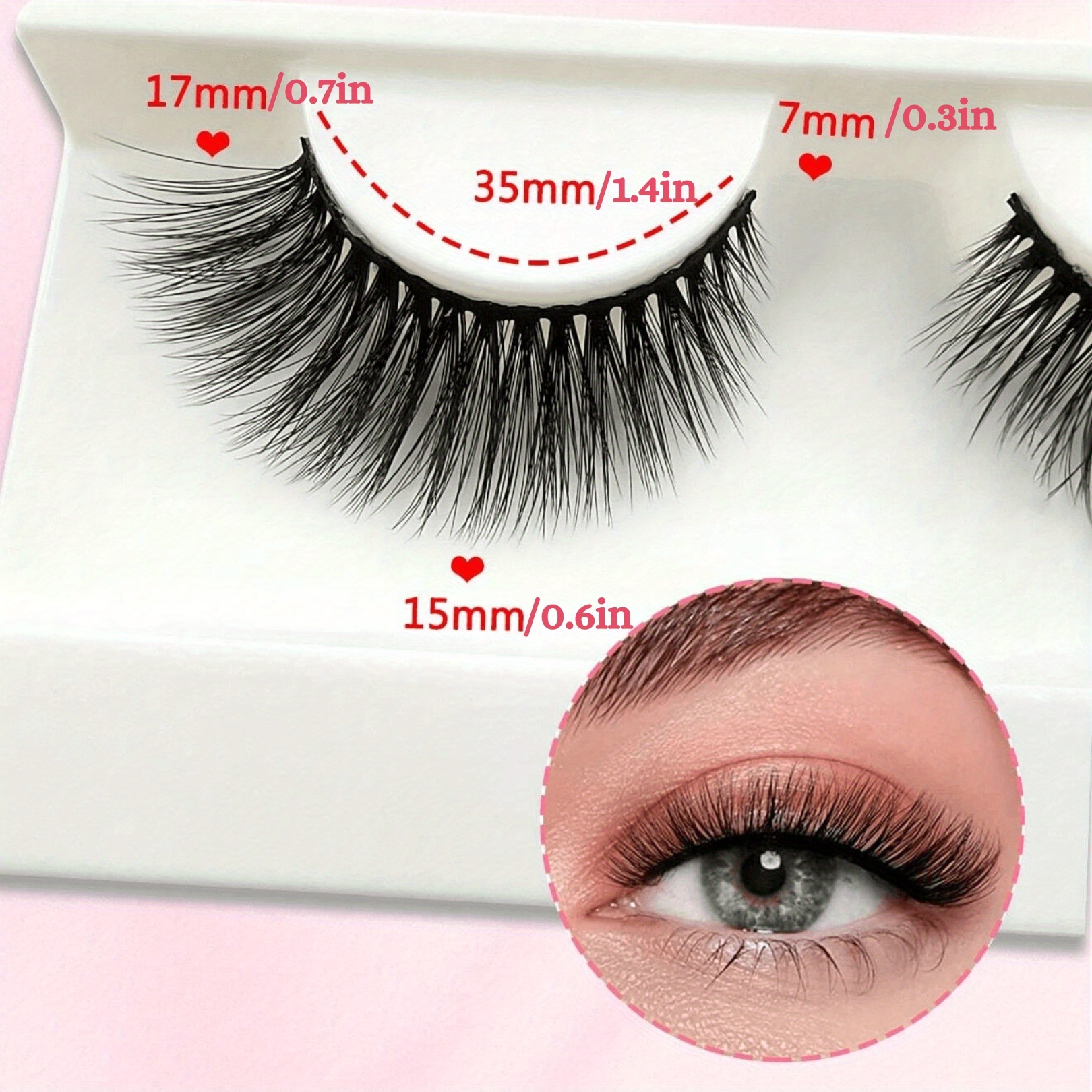 Cat Eye Lashes Fluffy Cluster Faux Mink False Eyelashes Temu United Kingdom 1855