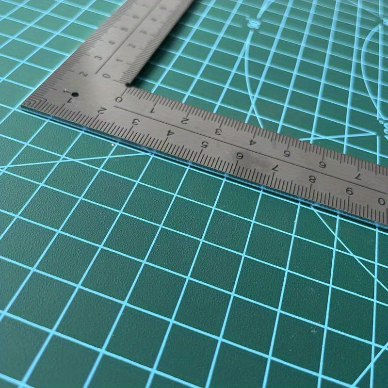 Mini Square Stainless Steel L-shaped Double Sided High Precision Scale  Multifunctional Thickened Corner Ruler For Leather Design
