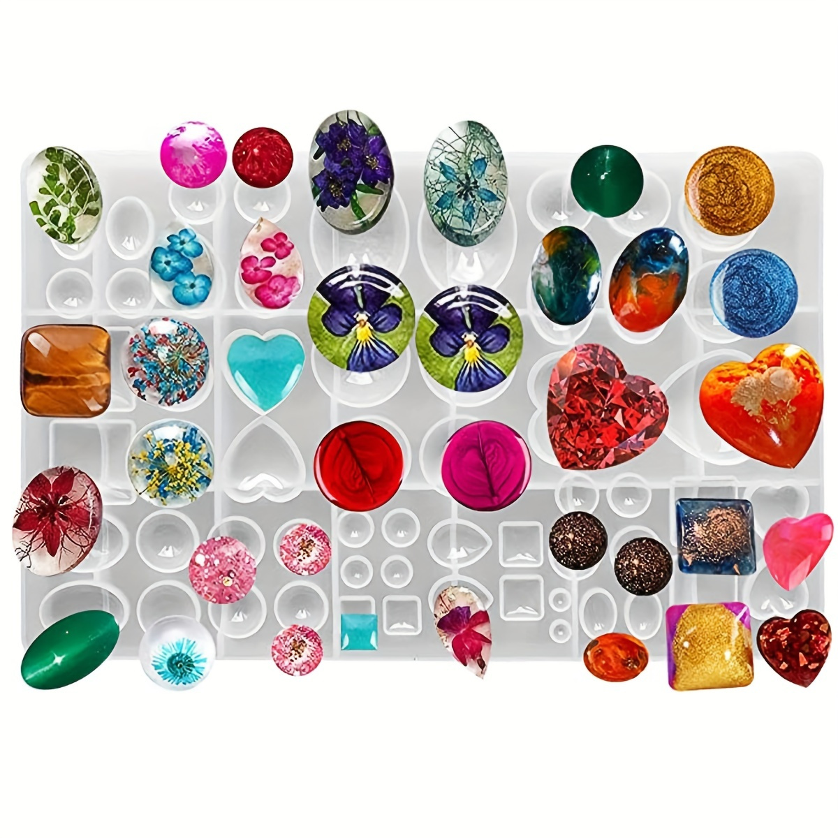 Jewelry Casting Molds Gem Jewelry Silicone Casting Mold For Resin Epoxy