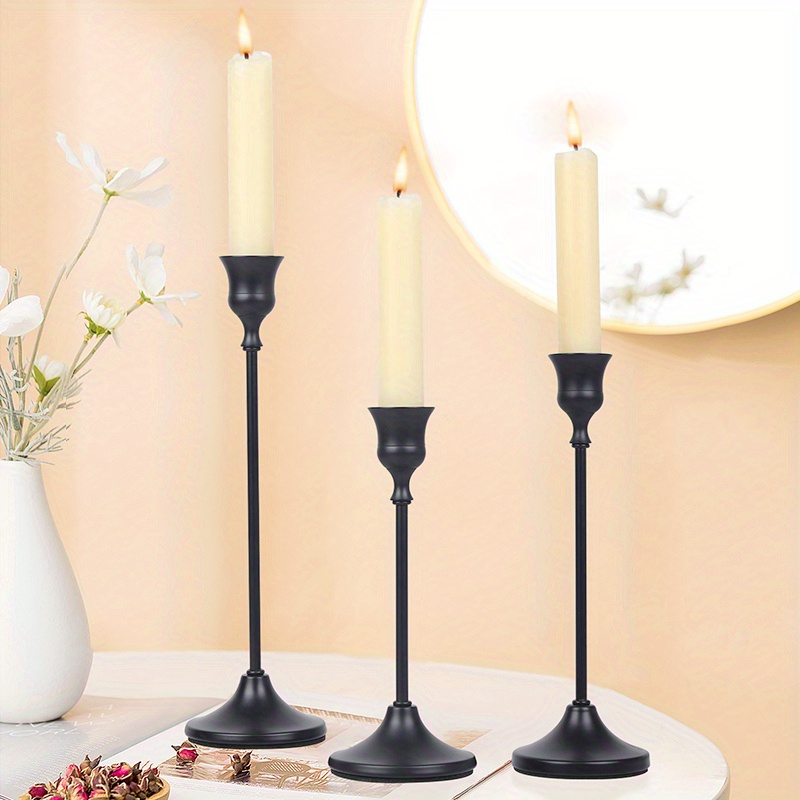 Iron Small Brass Candle Holders Elegant Metal Stand For Weddings