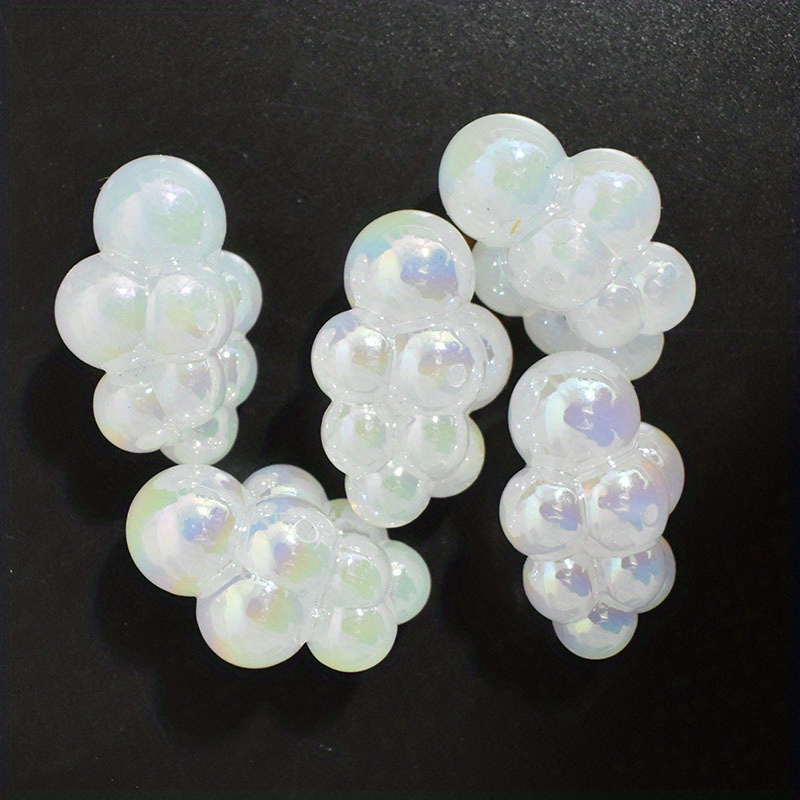 Uv Transparent Solid Color Cloud Beads Glitter Color Bubble - Temu Australia