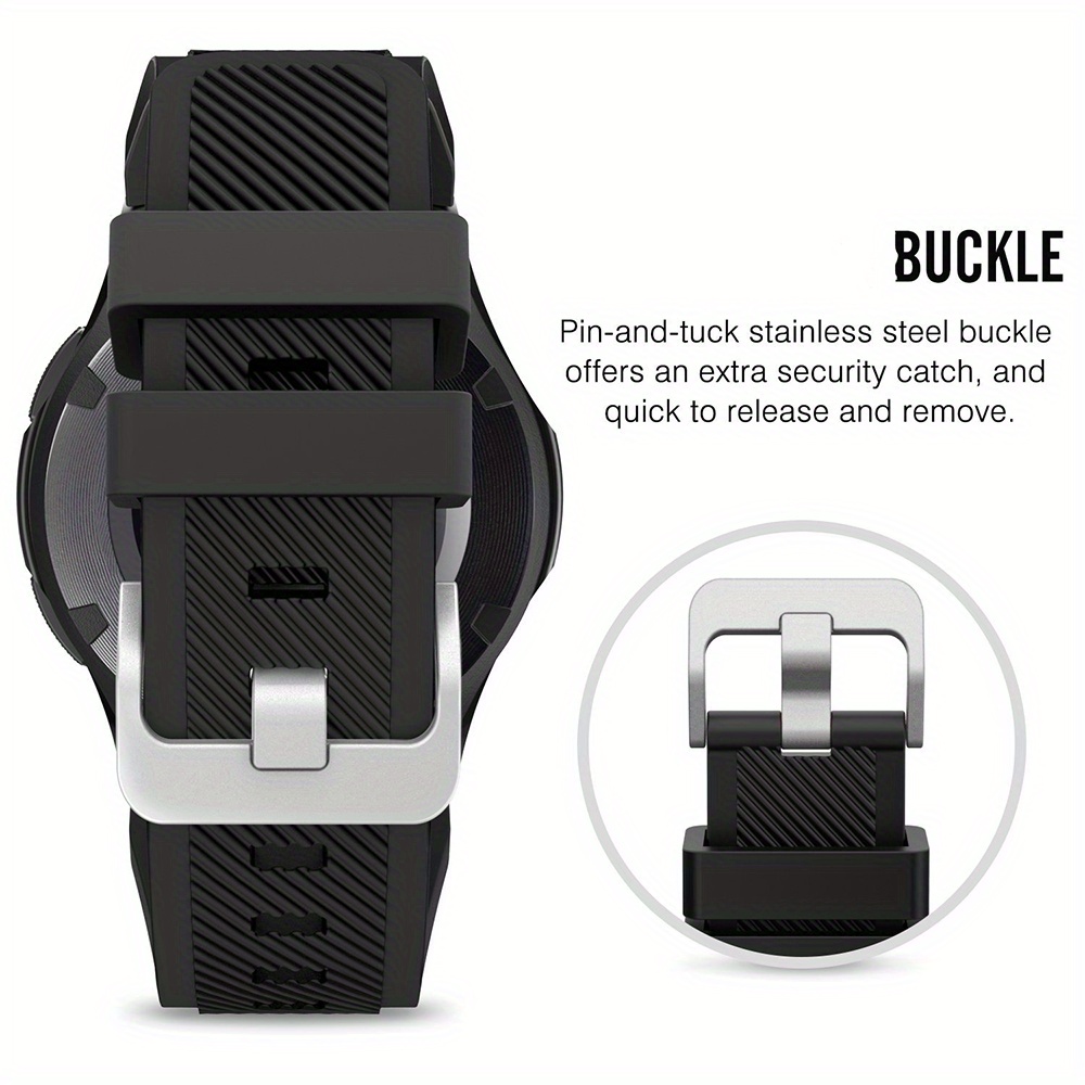 20mm 22mm Band for Samsung Galaxy Watch 3 4 5 6 46mm/42mm/active 2 Gear S3 Frontier/S2/Sport Silicone Bracelet 43mm 47mm Strap