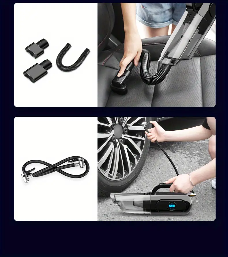 vehicle mounted wireless household vacuum cleaner multi function car with wireless charging pump 12v pump details 5