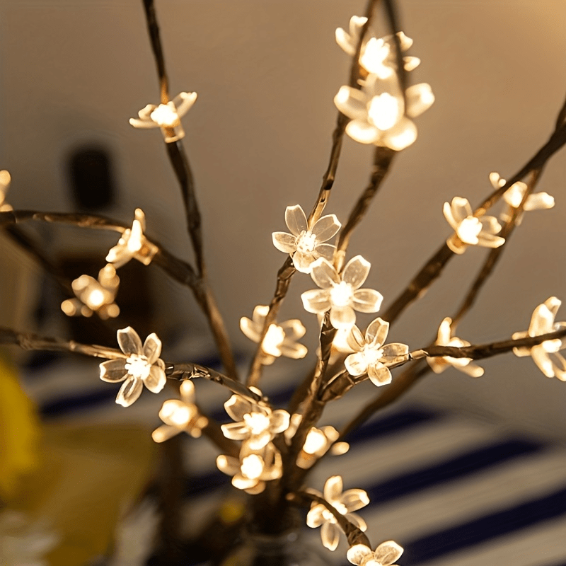 3 Pack Warm White Lighted Twig Branches 60 LED Lights Artificial Tree  Willow Branches Lamp for Home Holiday Party Decoration Decor Battery  Operated