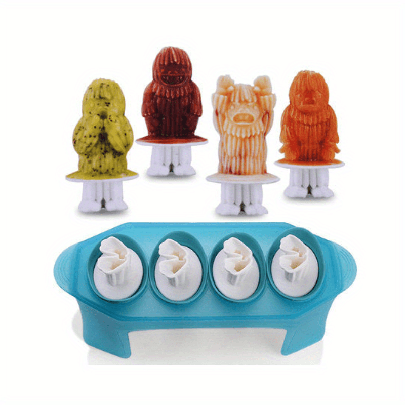 Zombie Popsicle Mold Horror Silicone Ice Pop Molds 4 Cavity - Temu