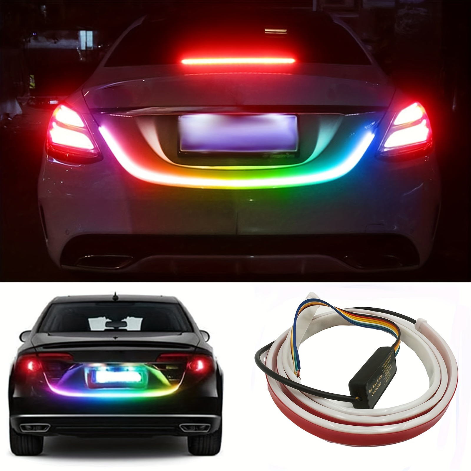 Be Happy shop - Idefair Bande LED pour intérieur de voiture