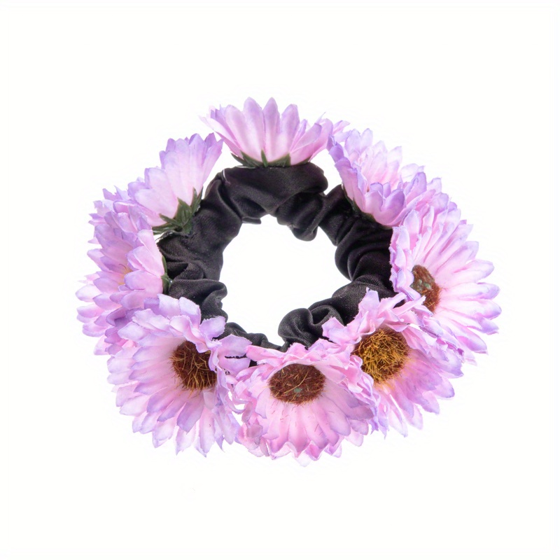 Boho Sunflower Hair Tie Elastic Hair Accessories