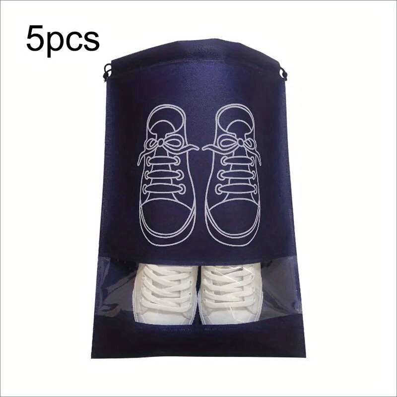 Shoes Storage Bag, Closet Organizer, Non-woven Travel Portable Bag