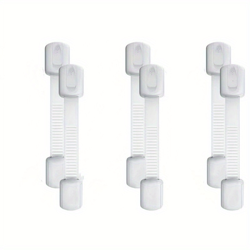 Child Safety Strap Locks, 6 Pack, Child Proof Cabinet Latches