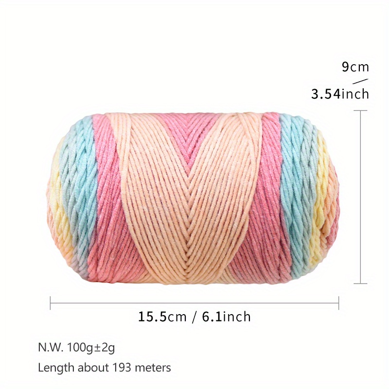  TEHAUX 5 Rolls Cotton Line Yarn Colourful Crochet Yarn Knitting  Yarn Material Crocheting Yarn Macrame Cord Yarn for Crocheting Clearance  Yarn Skeins Cotton Sewing Thread Hand Weaving Sock : Everything Else