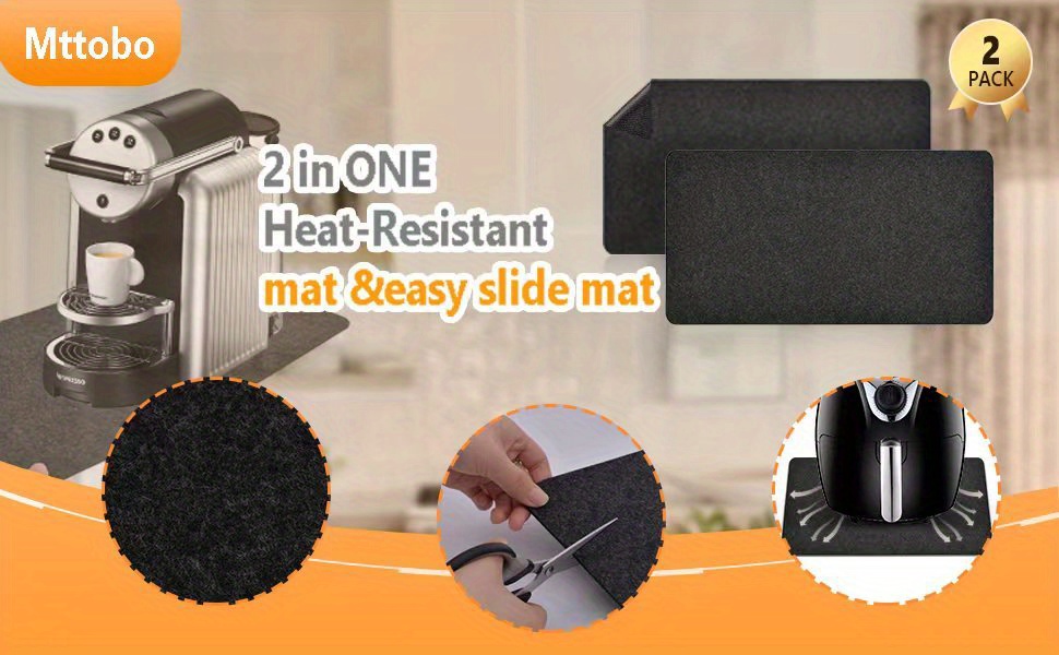 Heat Resistant Mat For Air Fryer, 2 Pcs Heat Resistant Pad