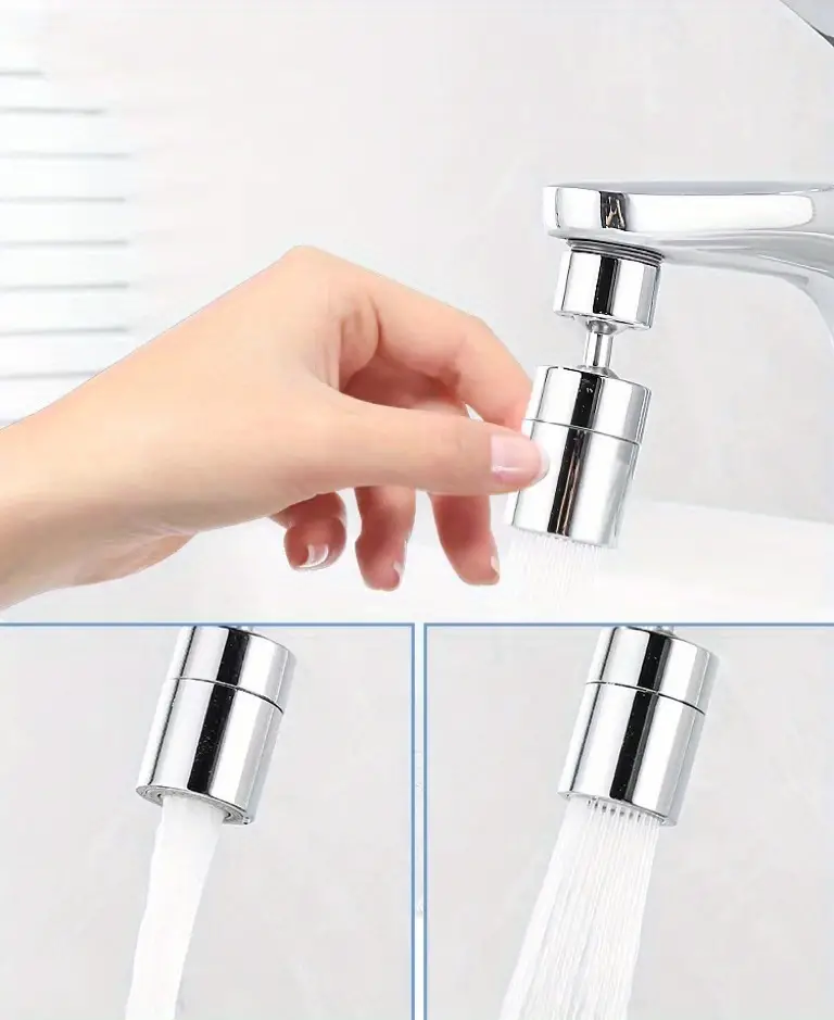 1pc faucet extender faucet attachment multipurpose kitchen faucet aerator thick and durable flexible water mixer tap replacement high pressure movable faucet aerator for home details 1