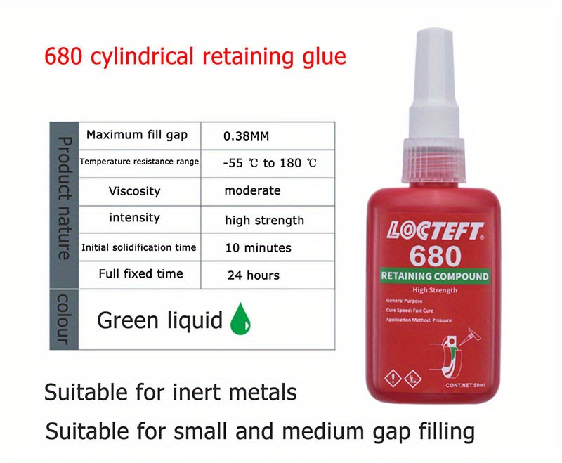 Loctite 680 High Strength/High Viscosity Anaerobic Adhesive