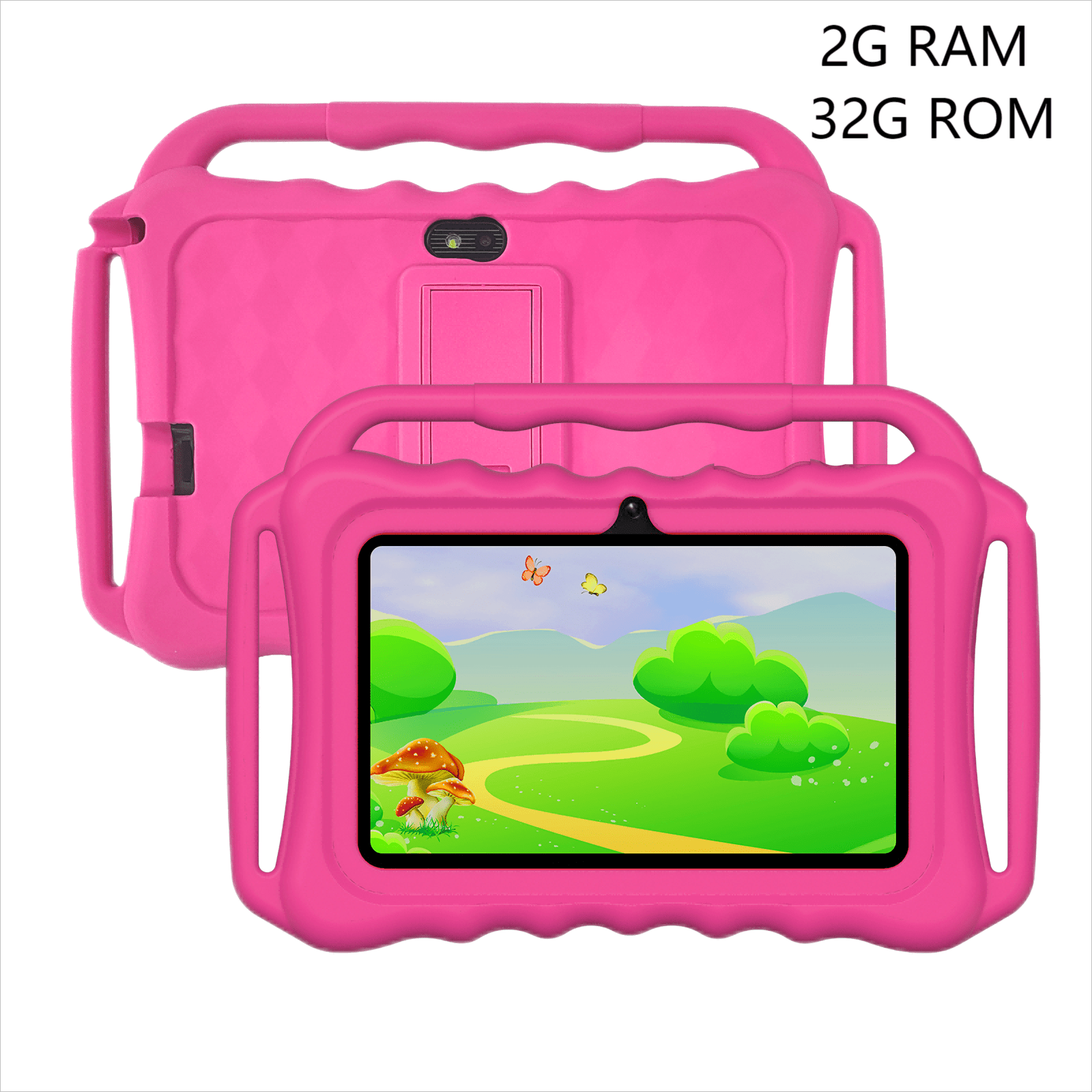 Tablette d'étude pour tablette pour enfants Android11 7 pouces Jouet  éducatif, étude préscolaire, processus Quad-Core, 32GROM, jeu éducatif  Montessori, contenu de sécurité pour enfants, écran HD de protection des  yeux, 2 caméras