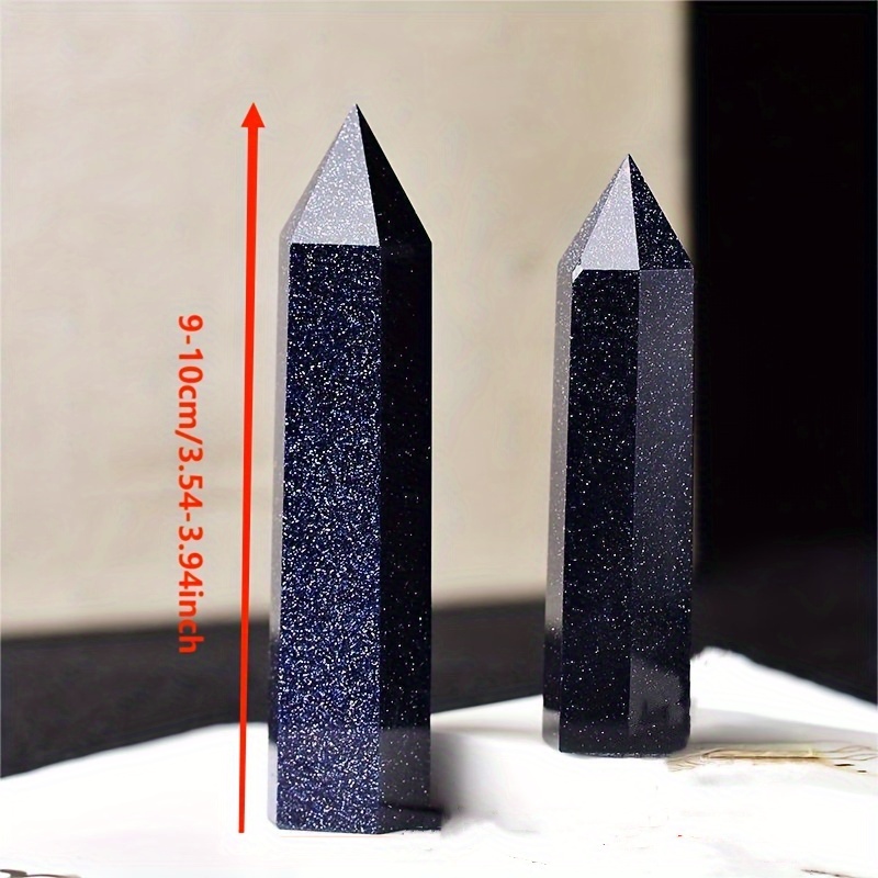 Blue Sandstone Point Crystal Tower Obelisk