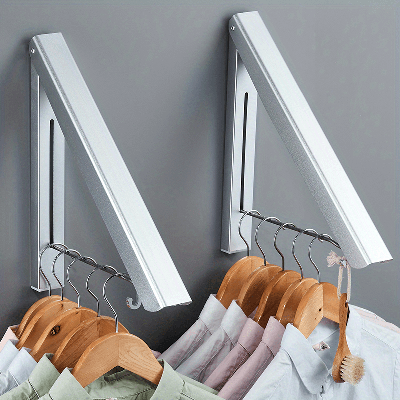 Portable Folding Clothes Hanger Bathroom Wall mounted Temu