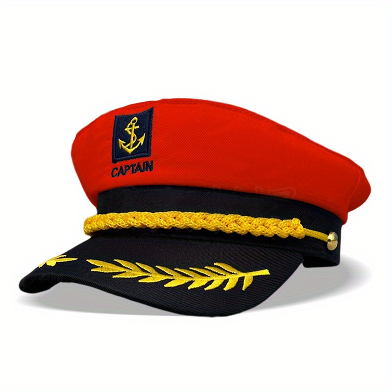 Captain Hat Nautical Hat Adjustable Captains Hat Yacht - Temu Canada