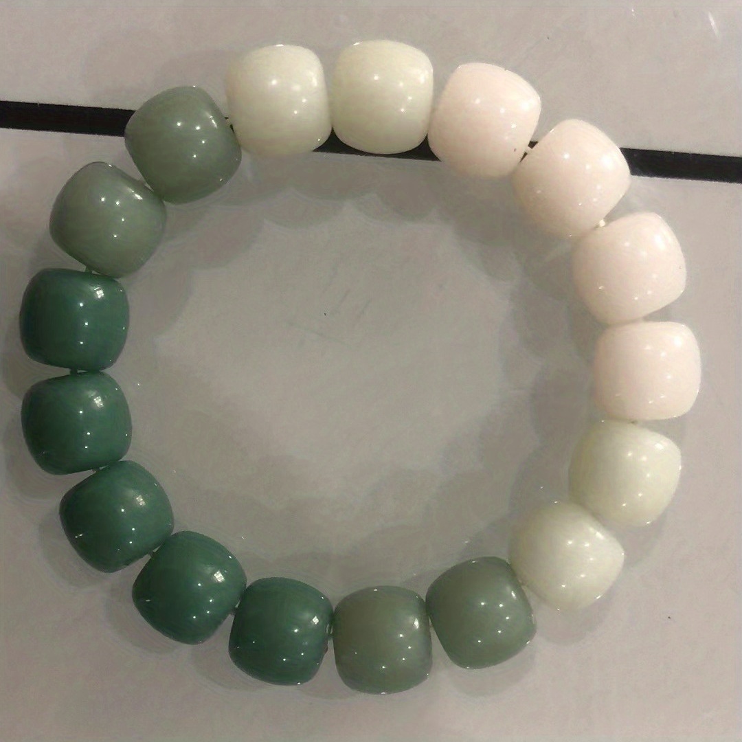 Pink Buddha Beads Bracelet Ice Beaded Wen Play Head Rope Dual purpose