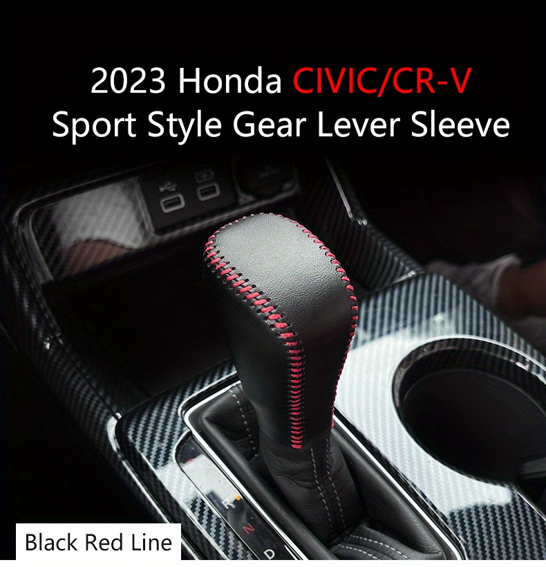 Kaufe Auto Innen Schaltknauf Abdeckung Trim ABS Carbon Look Leisten für  Honda Civic 11th 2022 2023 Zubehör Auto