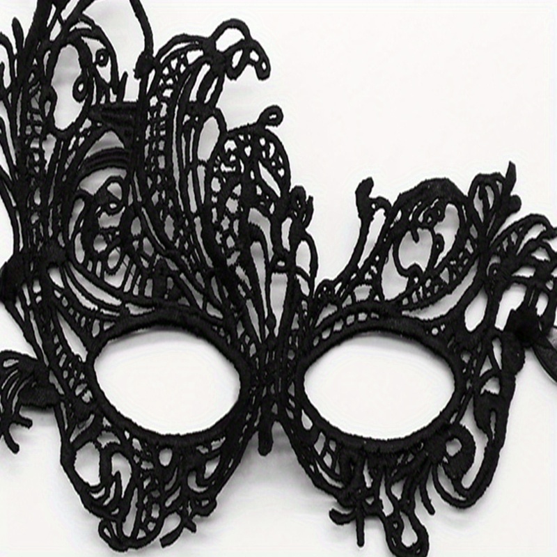 Black Lace Mask Sexy Party Makeup Halloween Masquerade Party Temu 5625