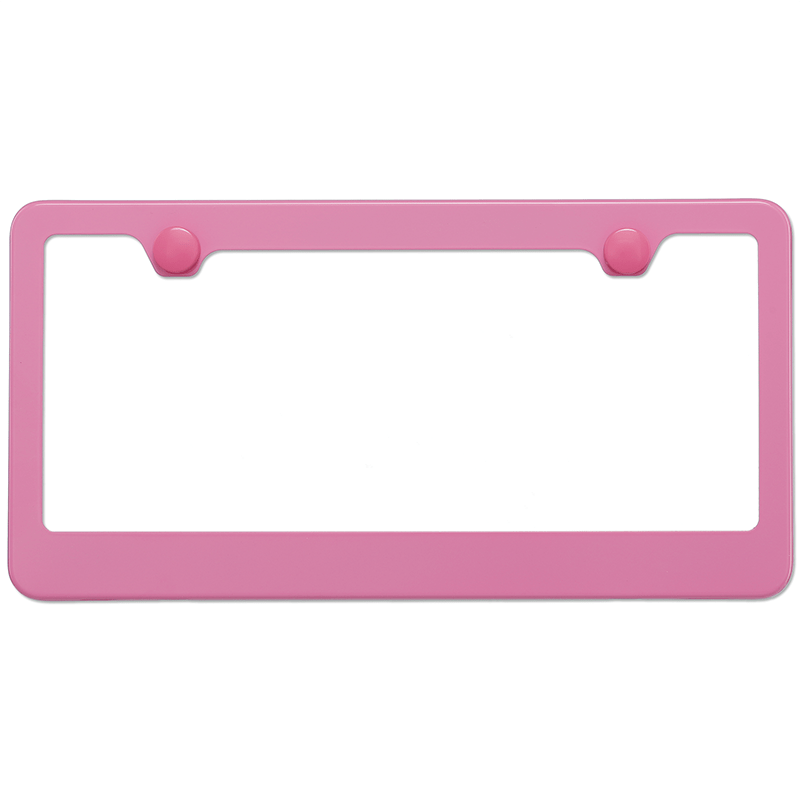  Pink White Flashing License Plate Frames 2 Packs 2 Holes Shiny  Aluminum Car Accessories License Plate Cover Fits Standard U.S. Vehicles  for Men Women : Automotive