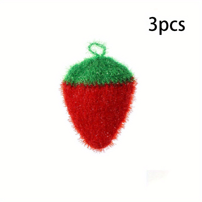 Reusable Strawberry Shaped Sponge For Easy Dishwashing And - Temu