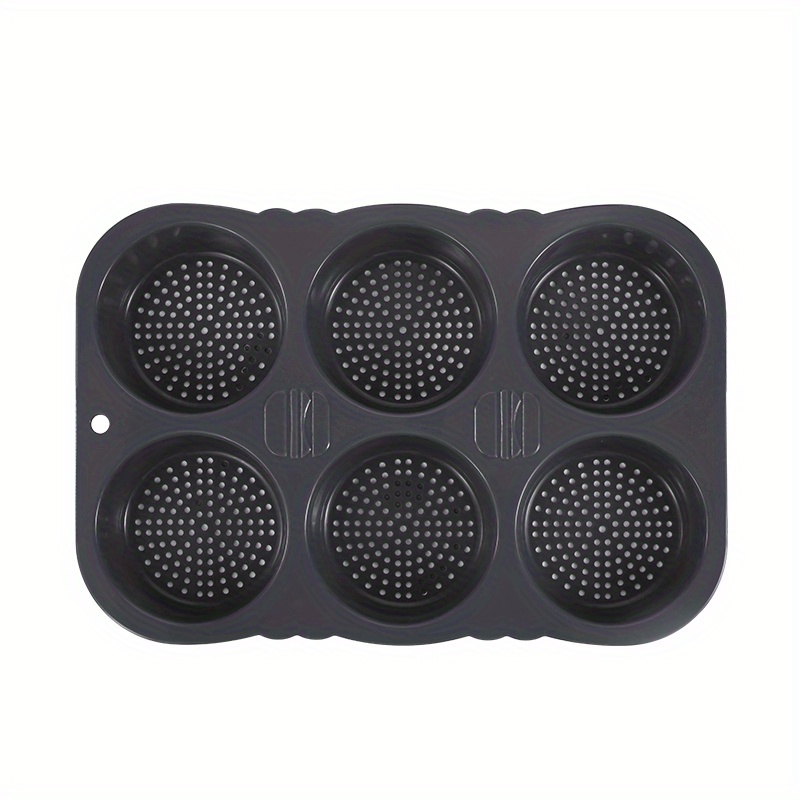 Heat Resistant Silicone Hamburger Bun Pan - Perforated Muffin Pan For Baking  Cupcakes And More - Kitchen Gadgets And Accessories - Temu