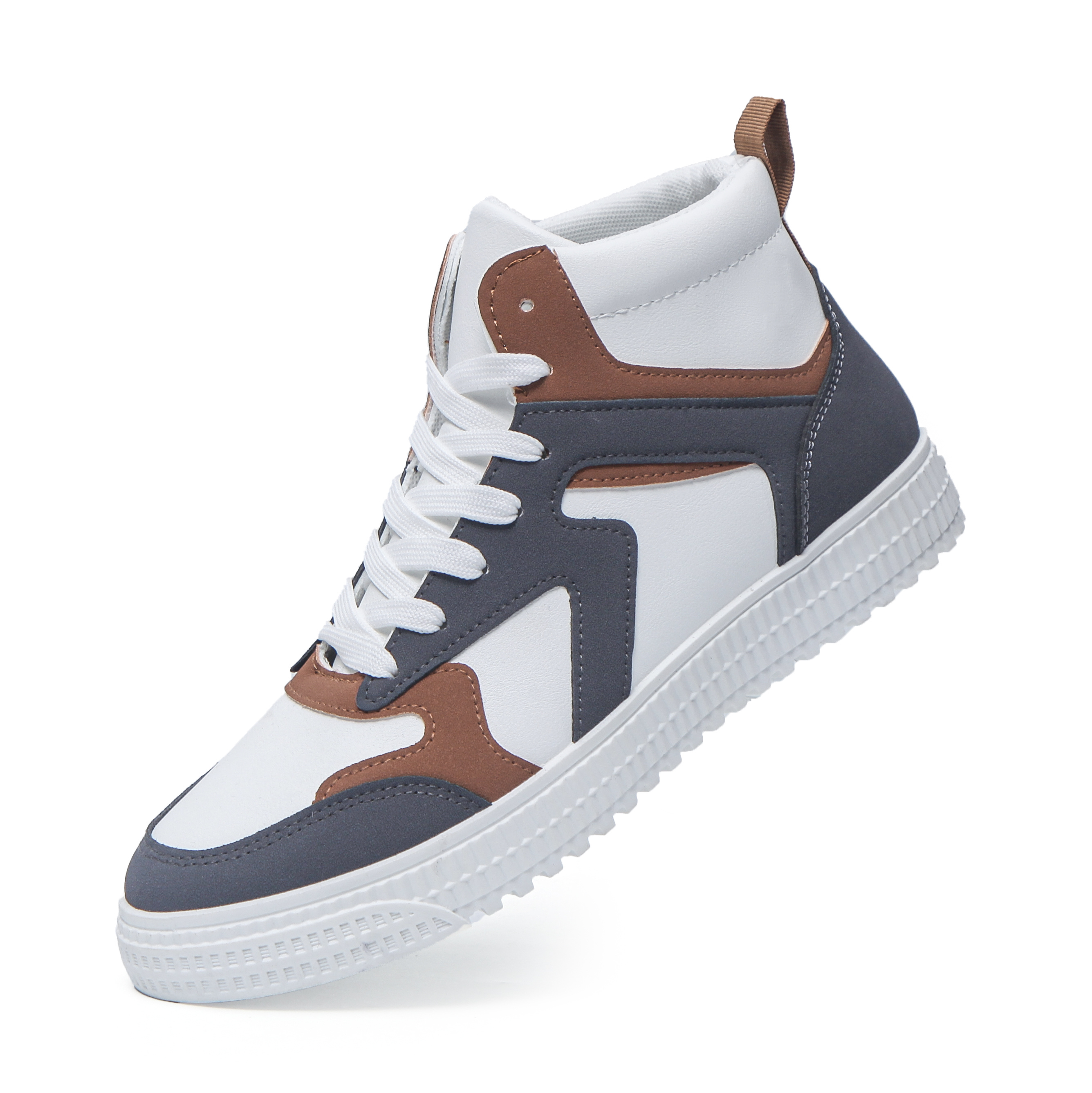 Men's Trendy Mid Top Basketball Shoes, Durable Non-Slip Athletic Shoes For Youth Teenager