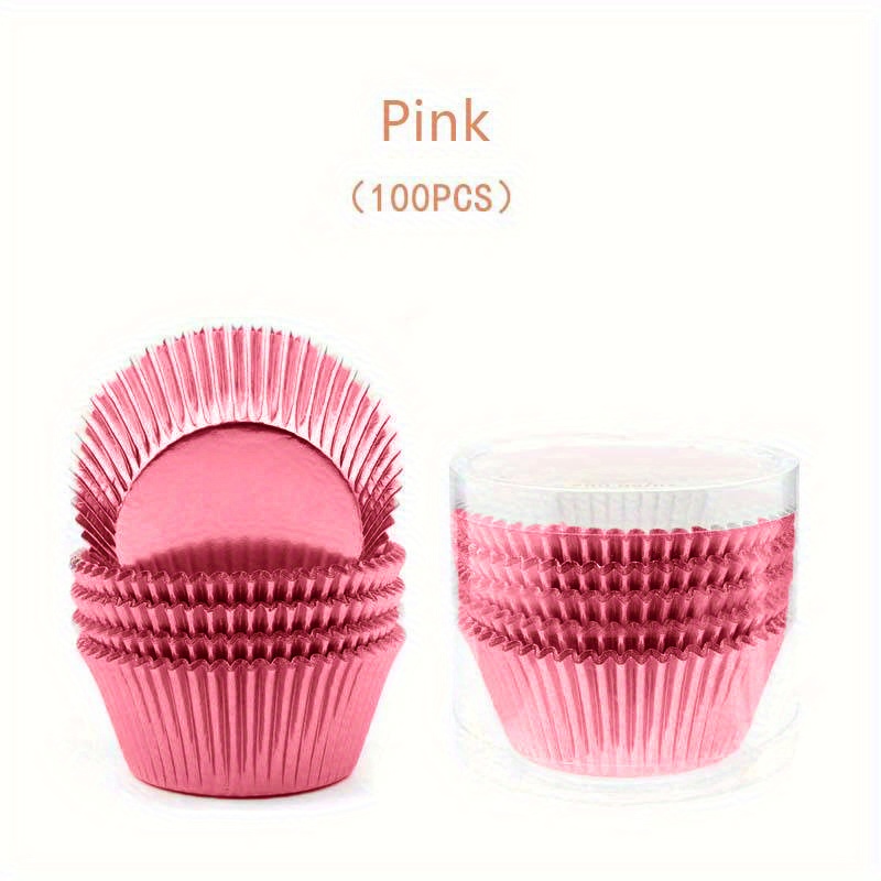 LIGHT PINK FOIL Cupcake Liners 