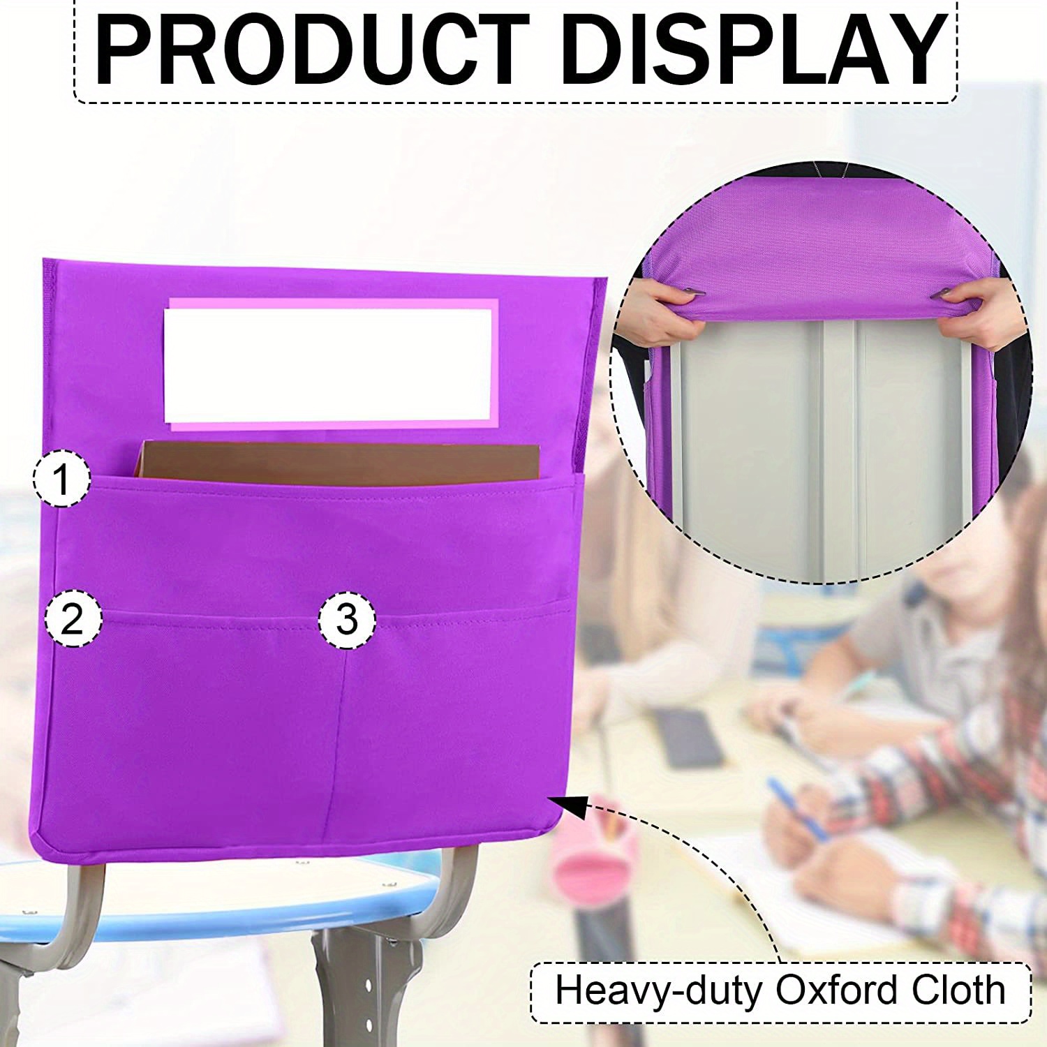 Chair Hanging Bag Chair Back Pockets Chart Seat Storage Temu